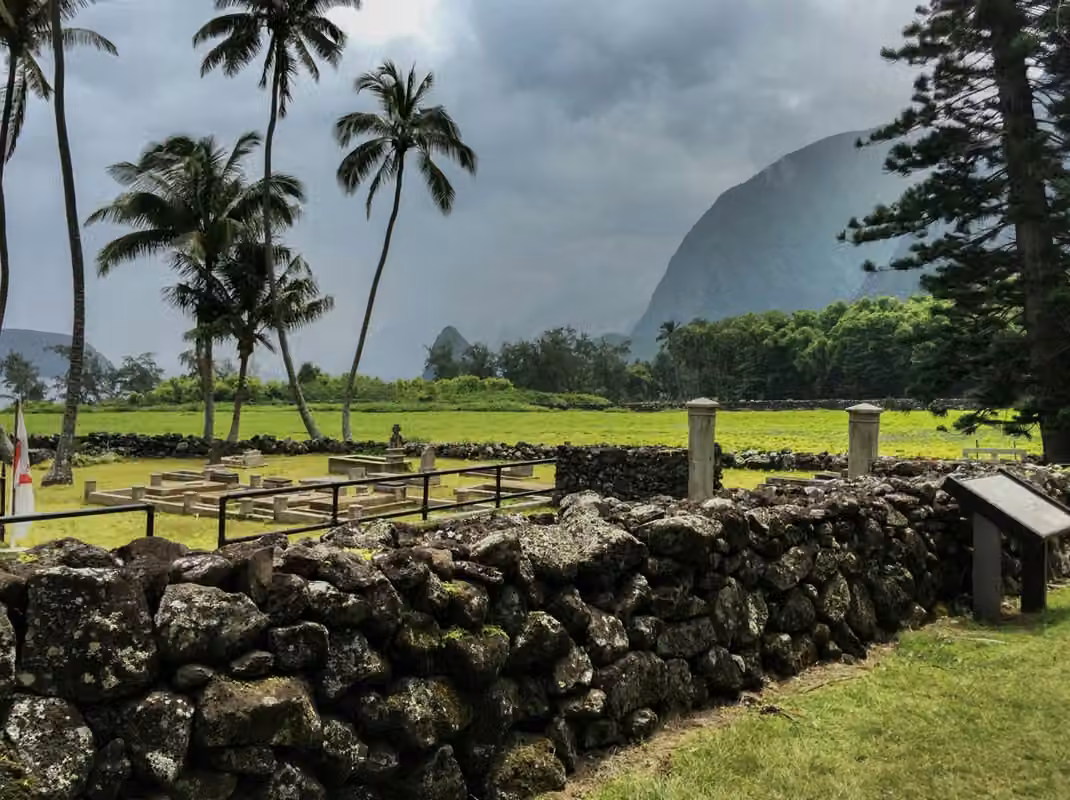 Kalaupapa’s historic settlement and coast
