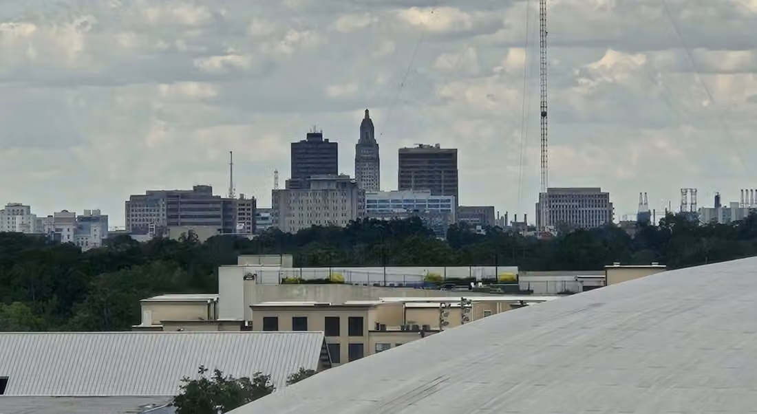 Looking towards Baton Rouge from Louisiana State University
