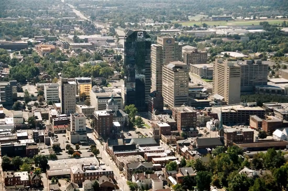 Lexington · Center of the city and surrounding suburbs.