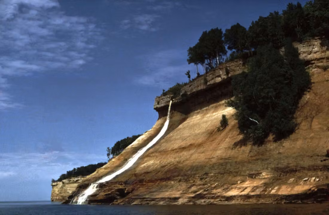 Bridalveil Falls at Pictured Rocks National Lakeshore · Lake Superior