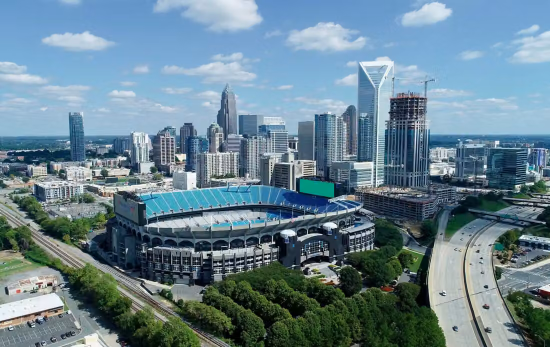 Charlotte City Center · Aerial Shot in 2018