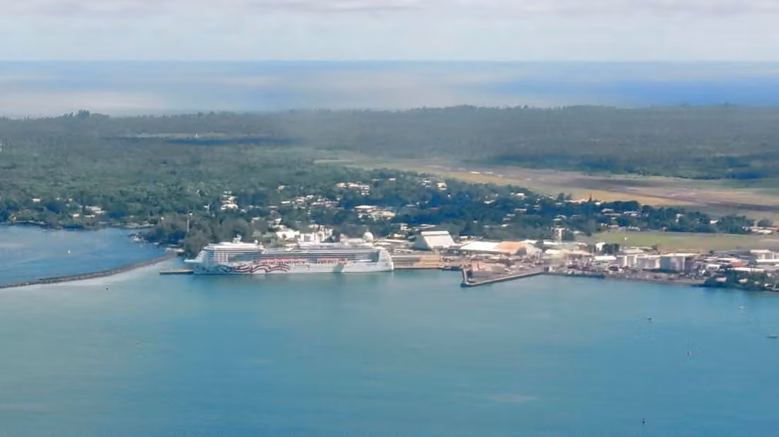Hilo Bay, on the Big Island of Hawaii.
