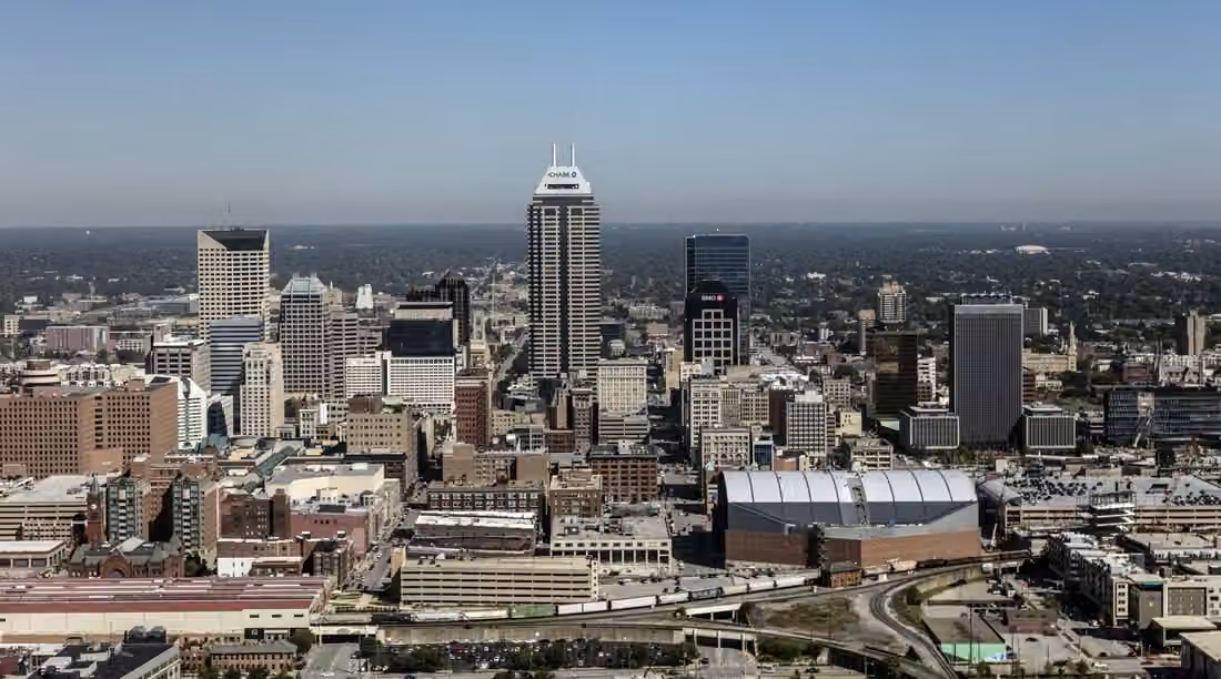 Indianapolis · A view over downtown