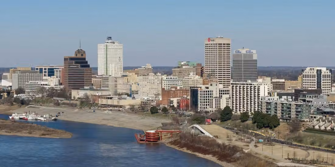 Memphis skyline · A city on the Mississippi