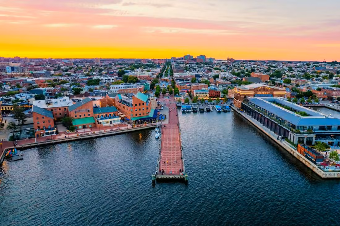 Baltimore · Fells Point from above, 2022